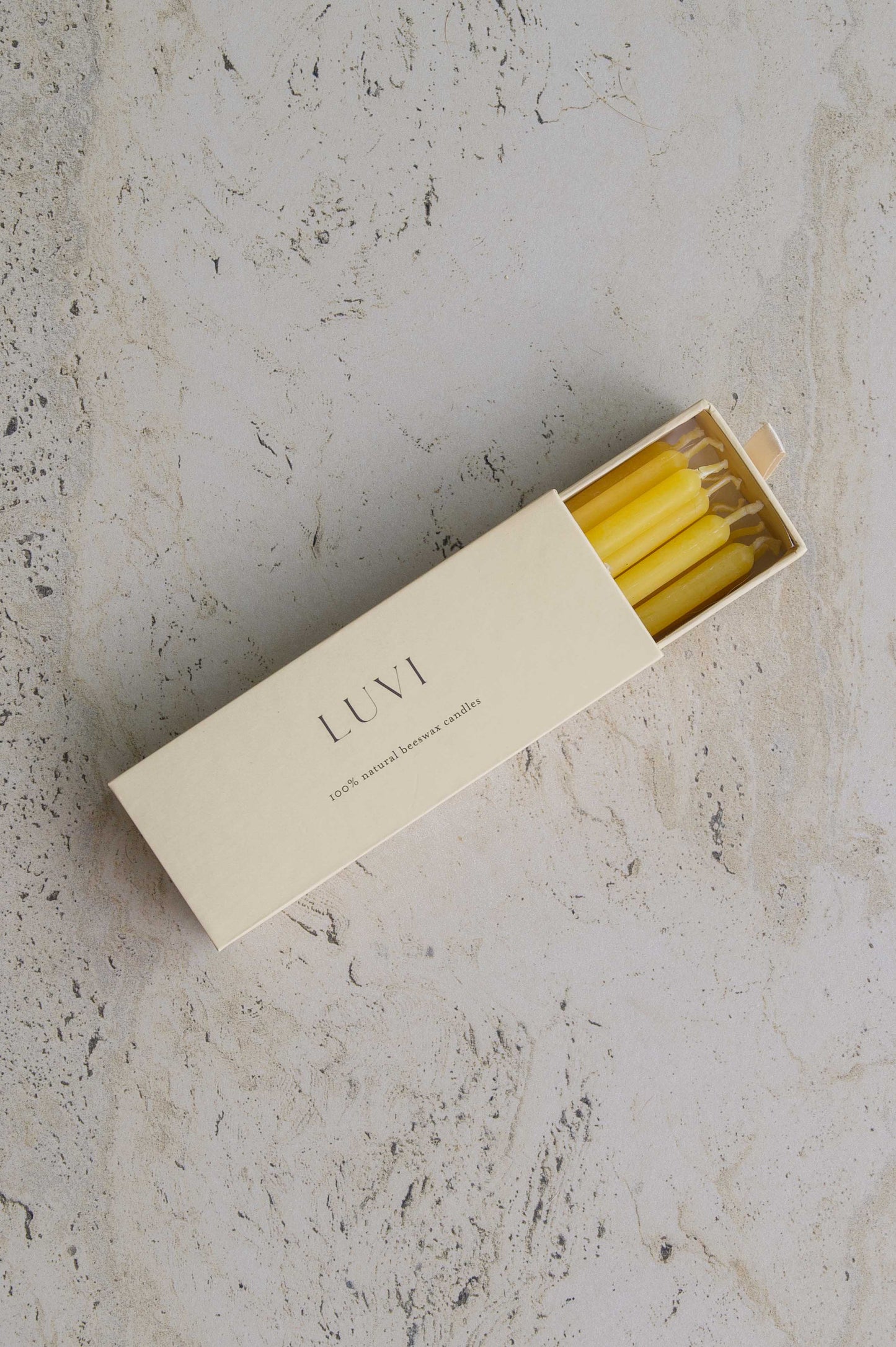 Beeswax Birthday Candles 10 Pack – Natural Beeswax