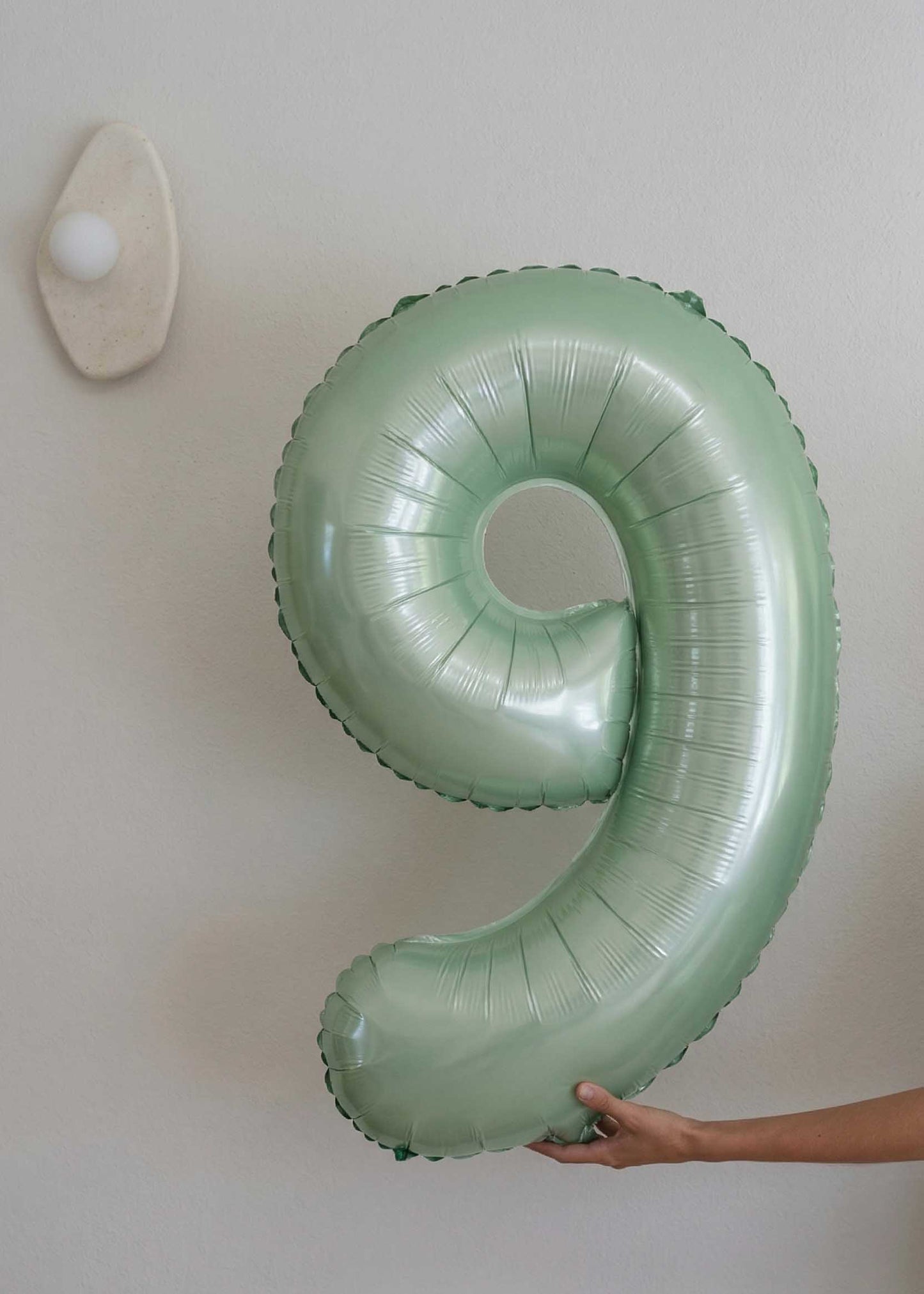Foil Number Balloons – Sage Green