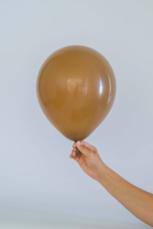 Latex Balloons 10 Pack – Cocoa Brown