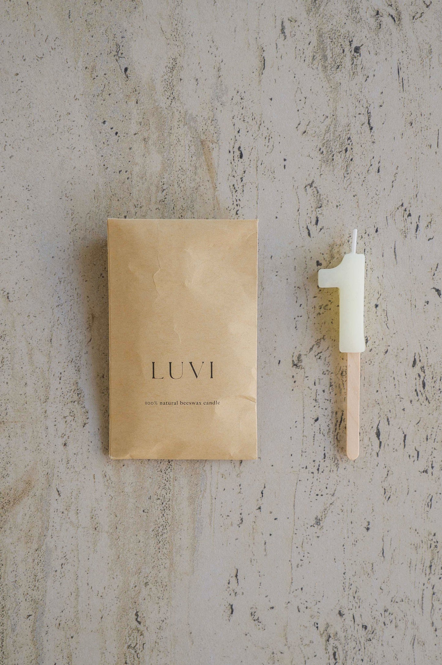 Beeswax Number Candles – Milk