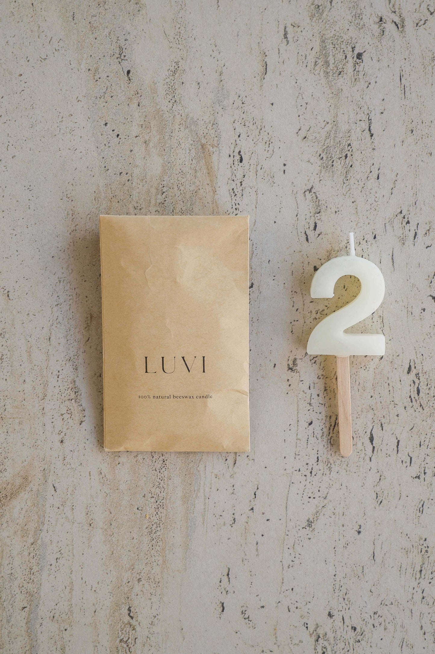 Beeswax Number Candles – Milk