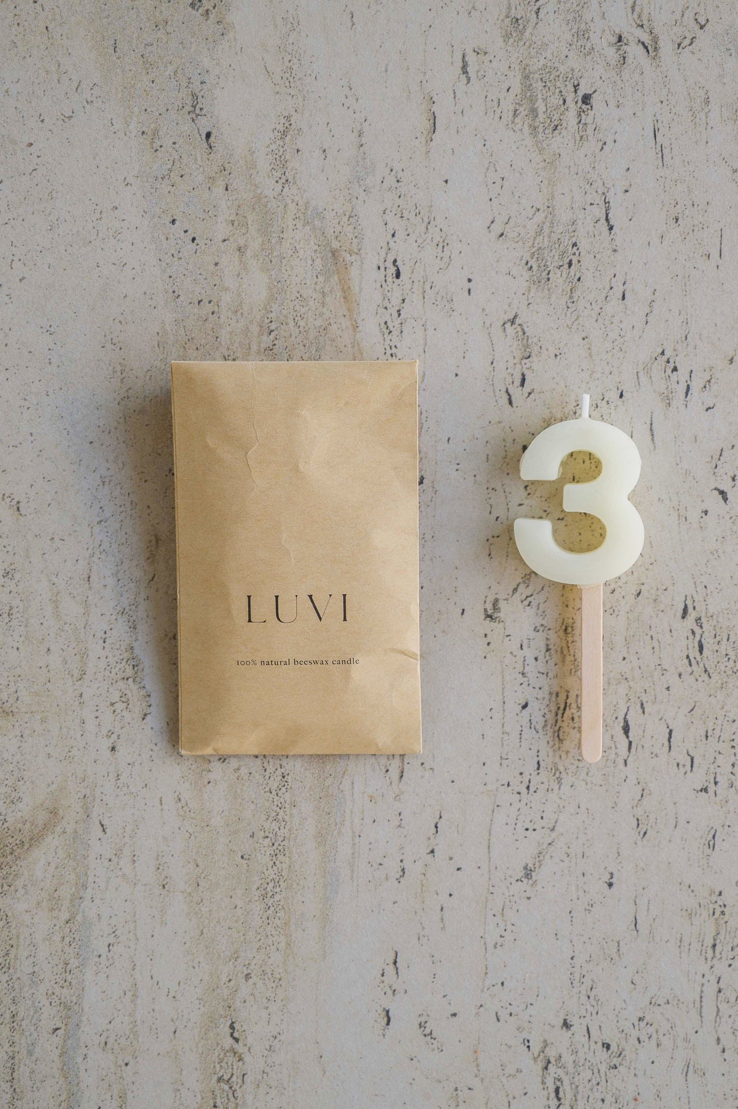Beeswax Number Candles – Milk