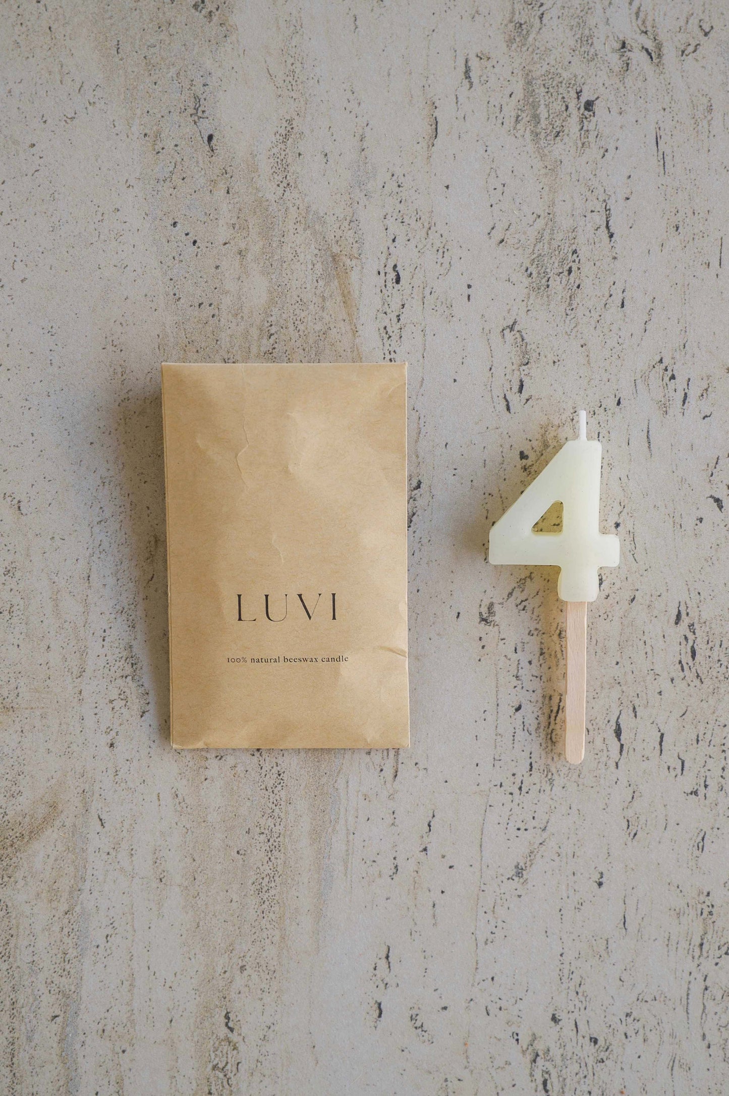 Beeswax Number Candles – Milk