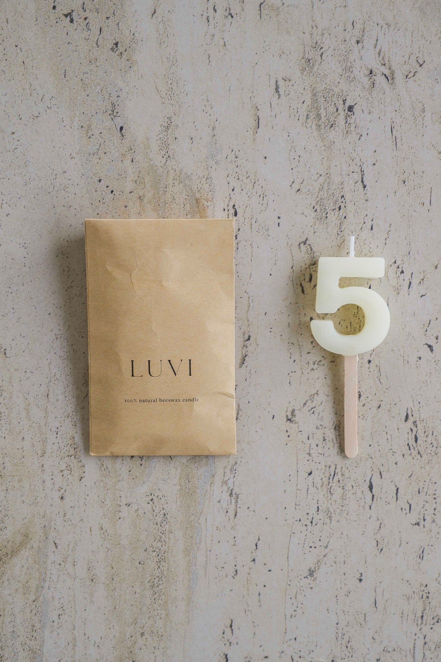 Beeswax Number Candles – Milk