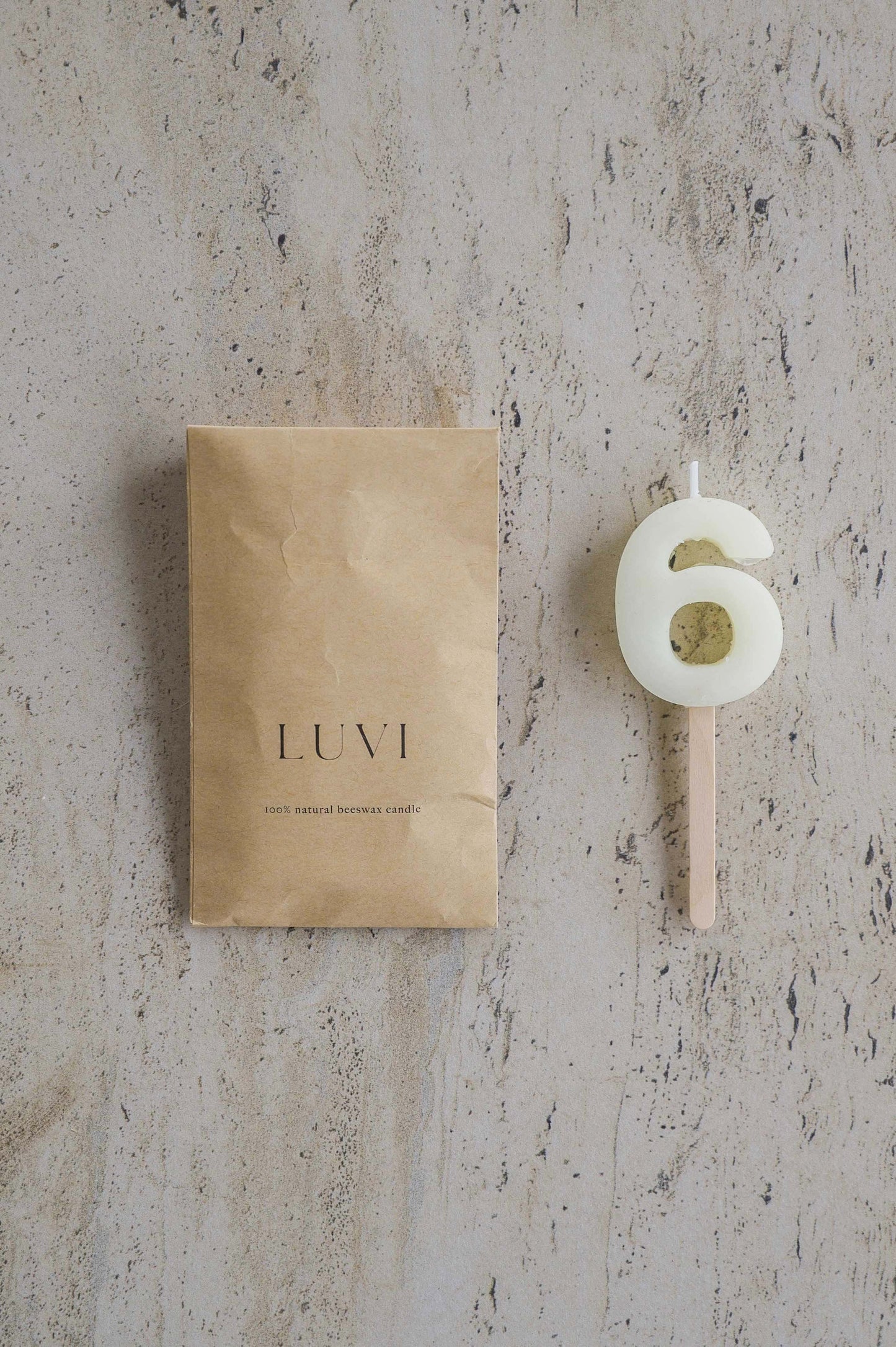 Beeswax Number Candles – Milk