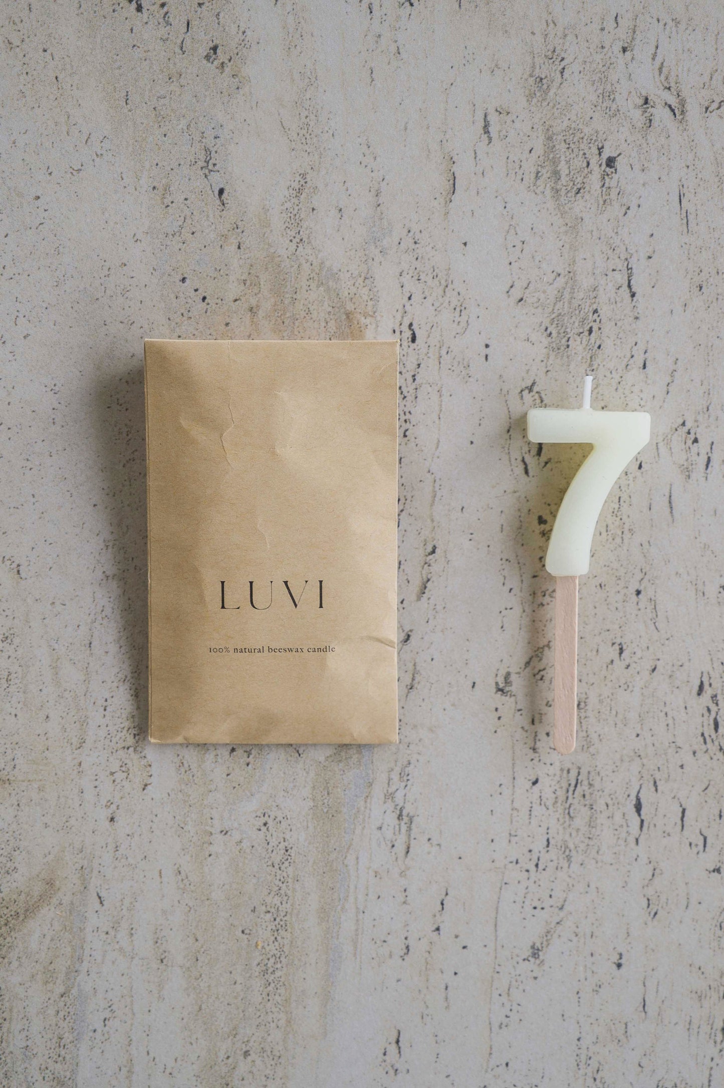 Beeswax Number Candles – Milk