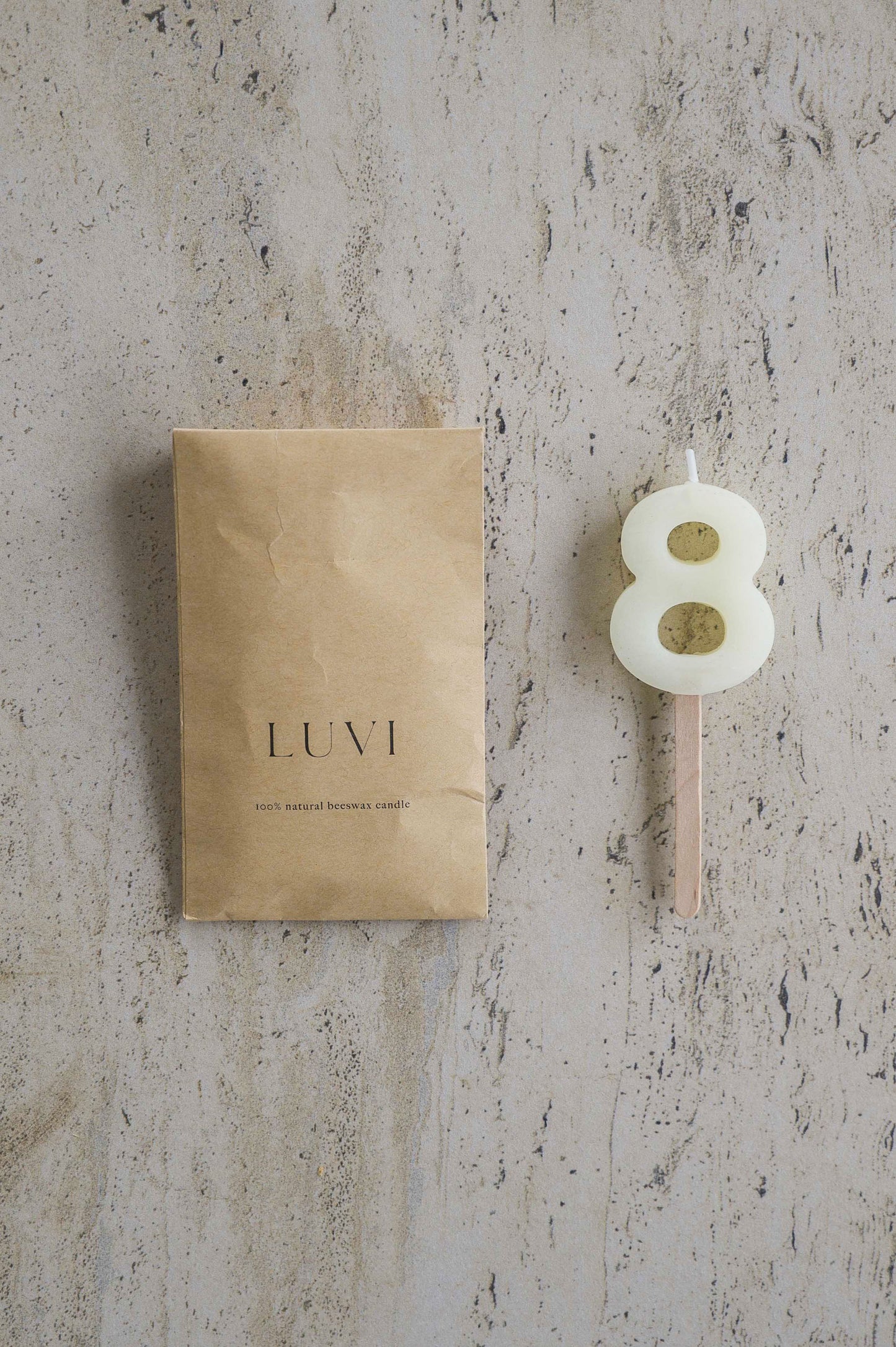 Beeswax Number Candles – Milk