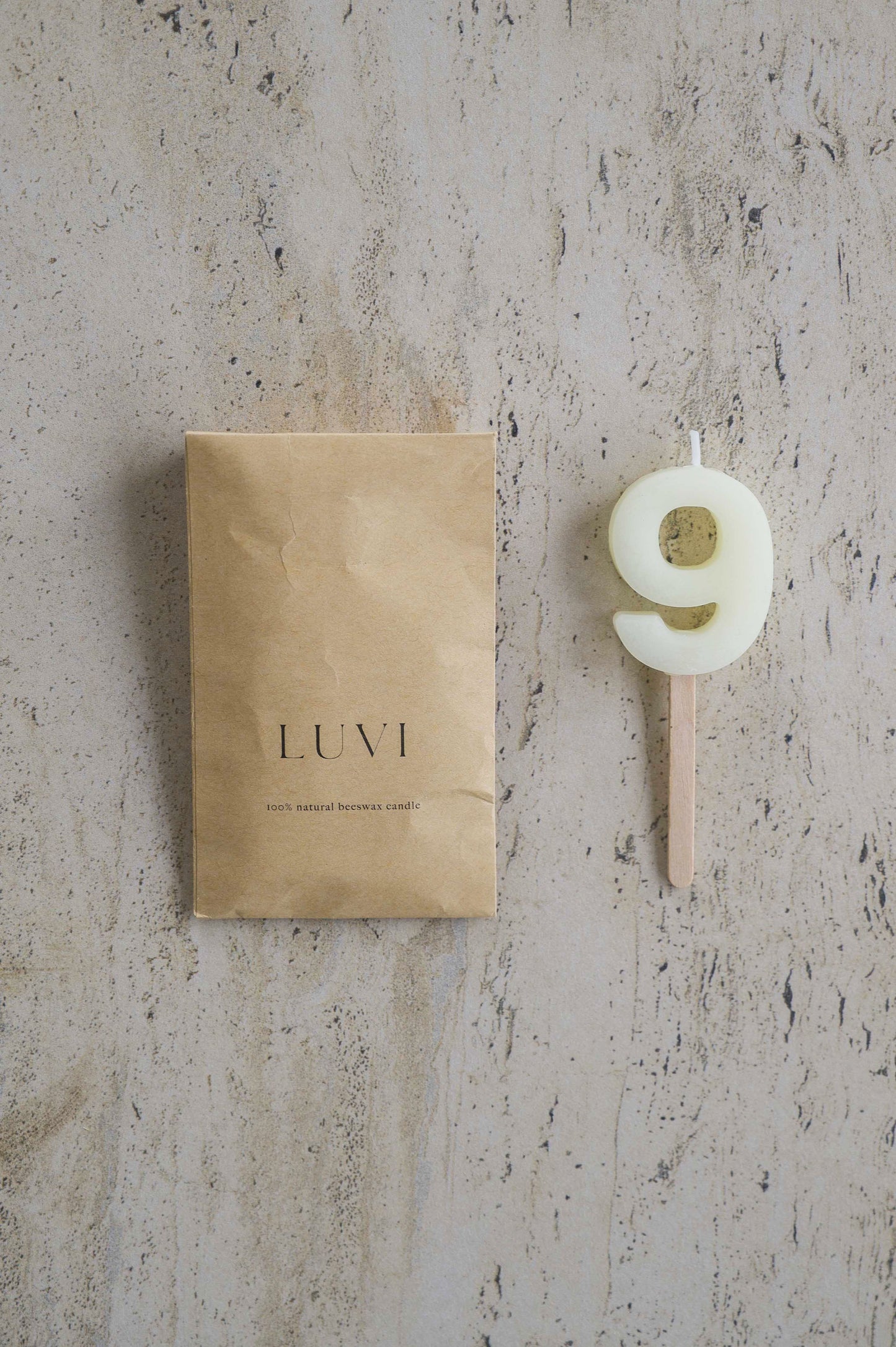 Beeswax Number Candles – Milk