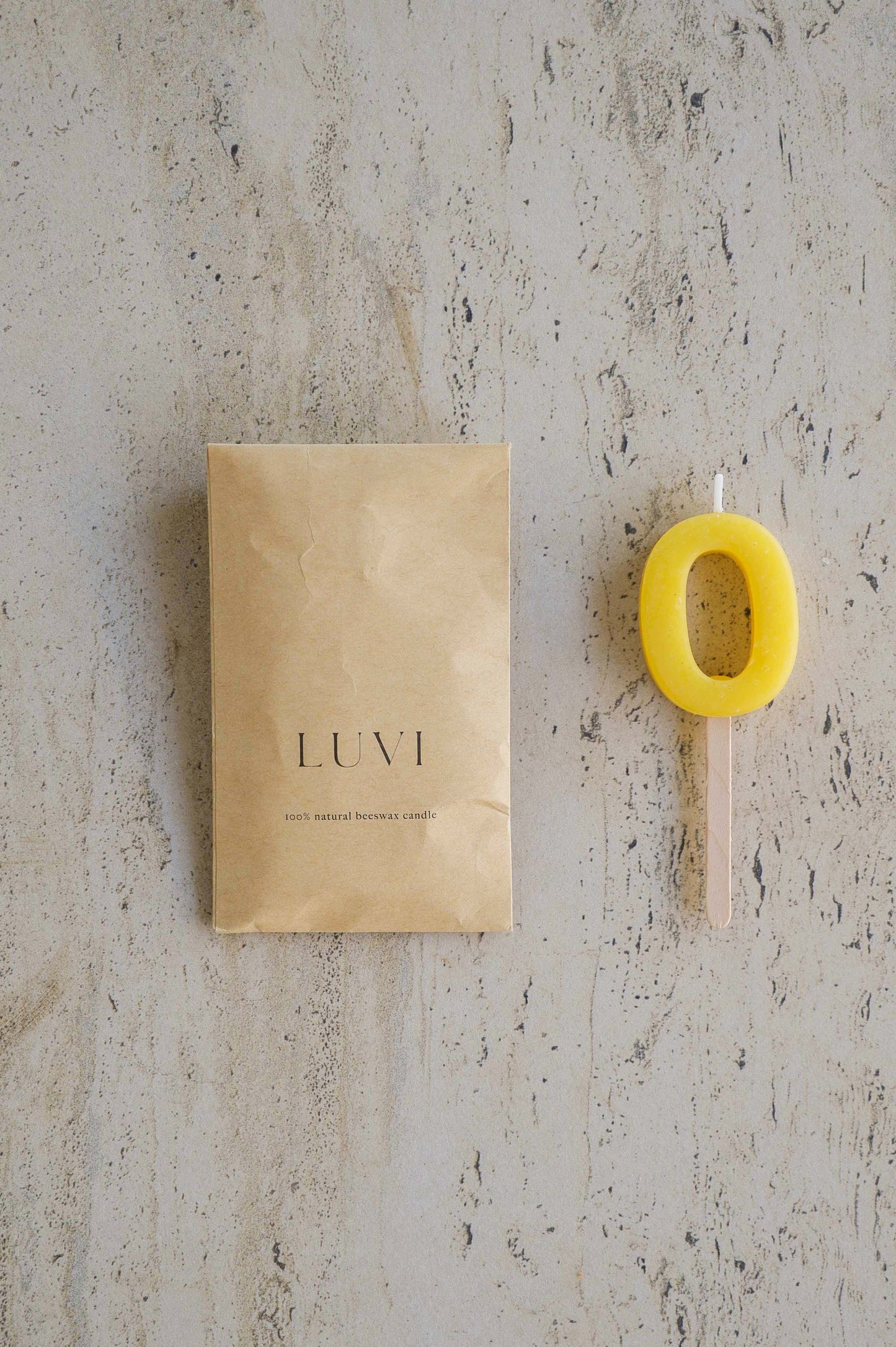 Beeswax Number Candles – Natural Beeswax