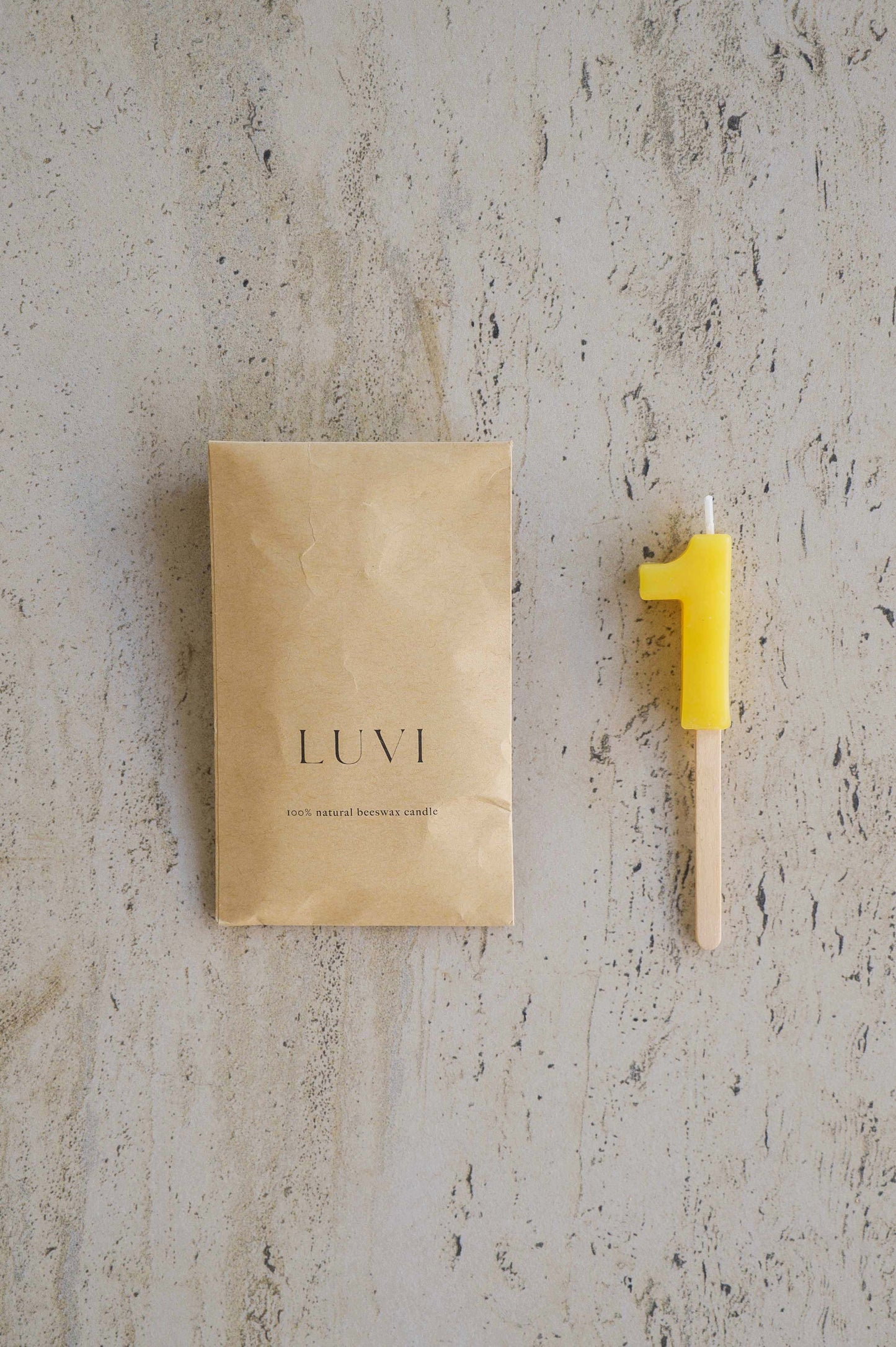 Beeswax Number Candles – Natural Beeswax