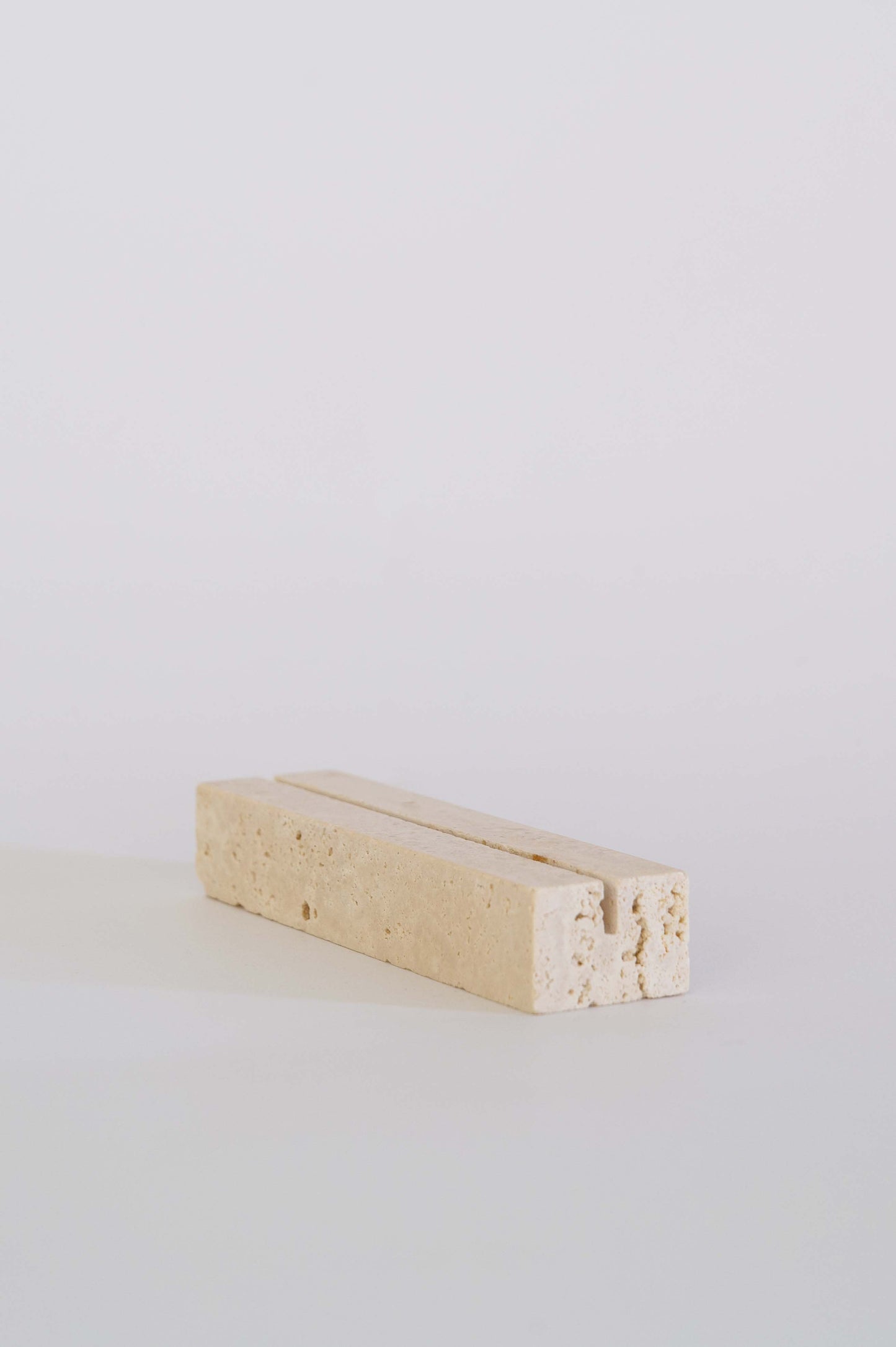 Travertine Stand and Incense Holder