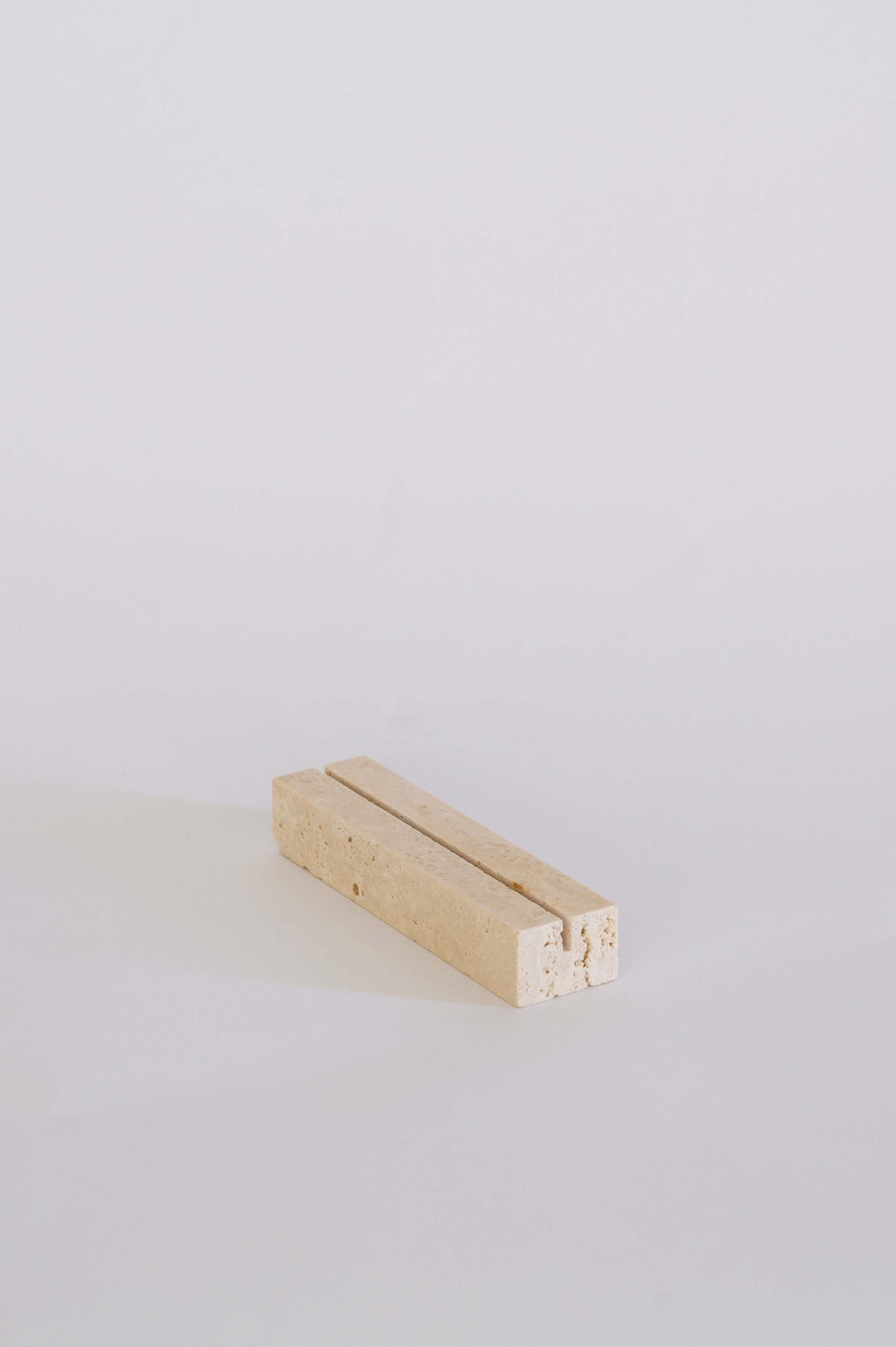 Travertine Stand and Incense Holder