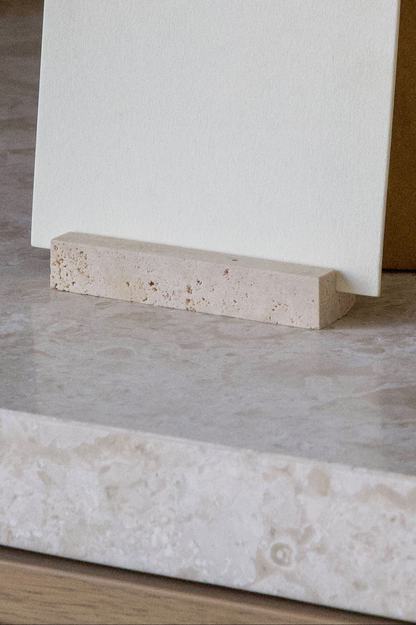 Travertine Stand and Incense Holder