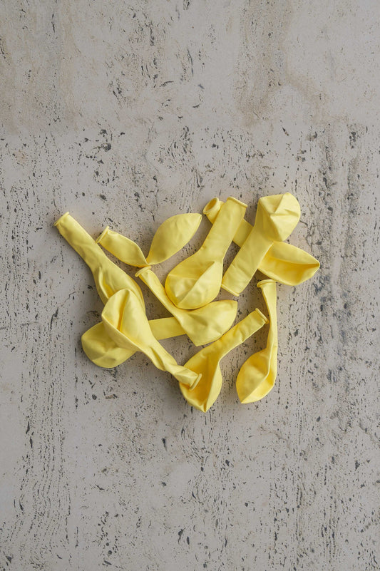 Latex Balloons 10 Pack – Lemon Yellow