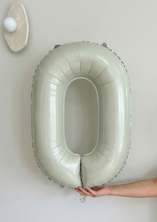 Foil Number Balloons – Milk