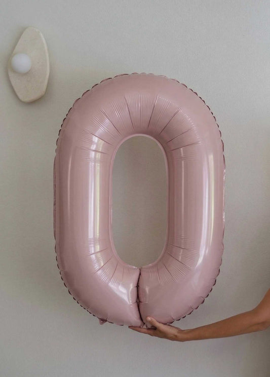Foil Number Balloons – Poppy Pink