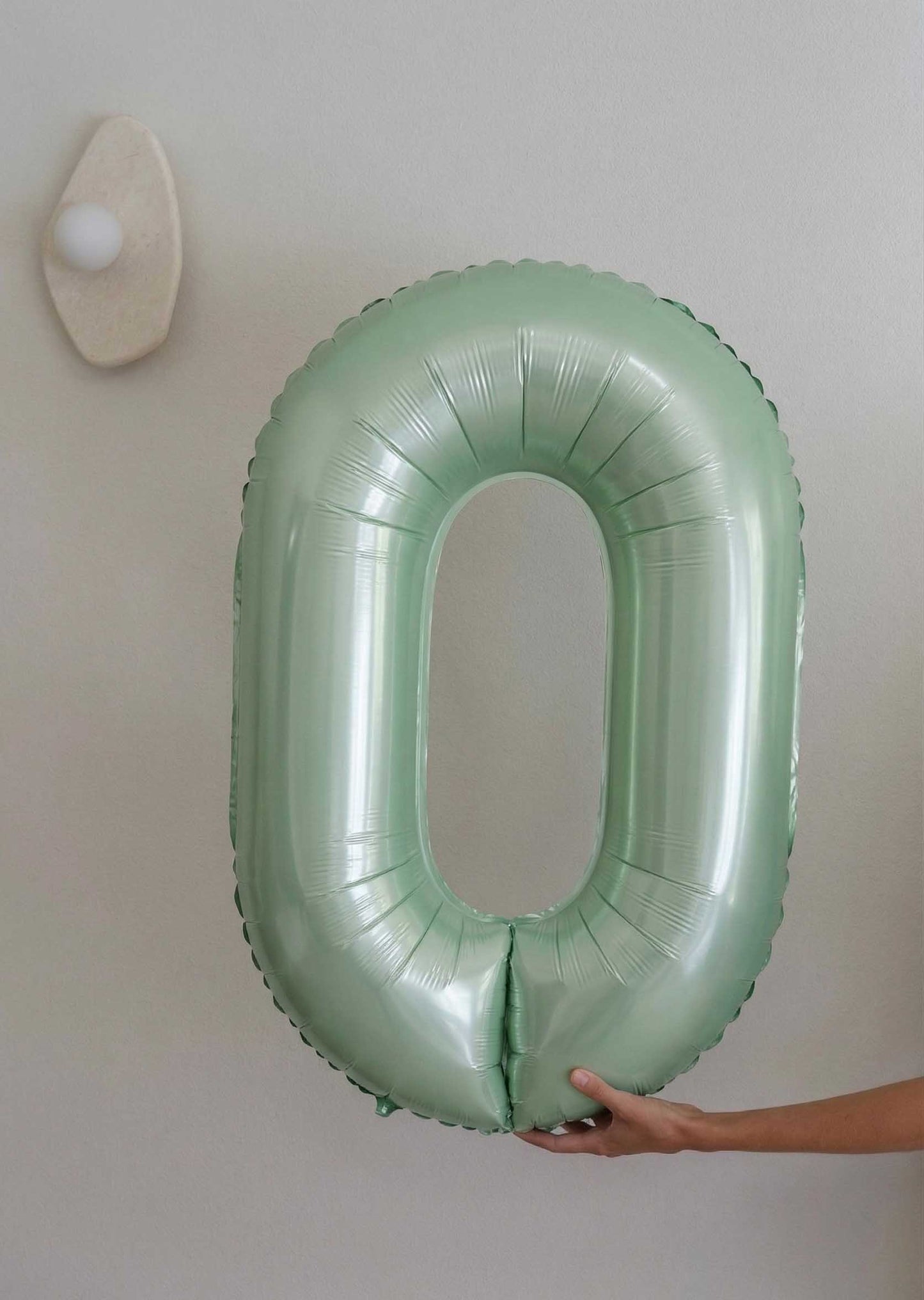 Foil Number Balloons – Sage Green