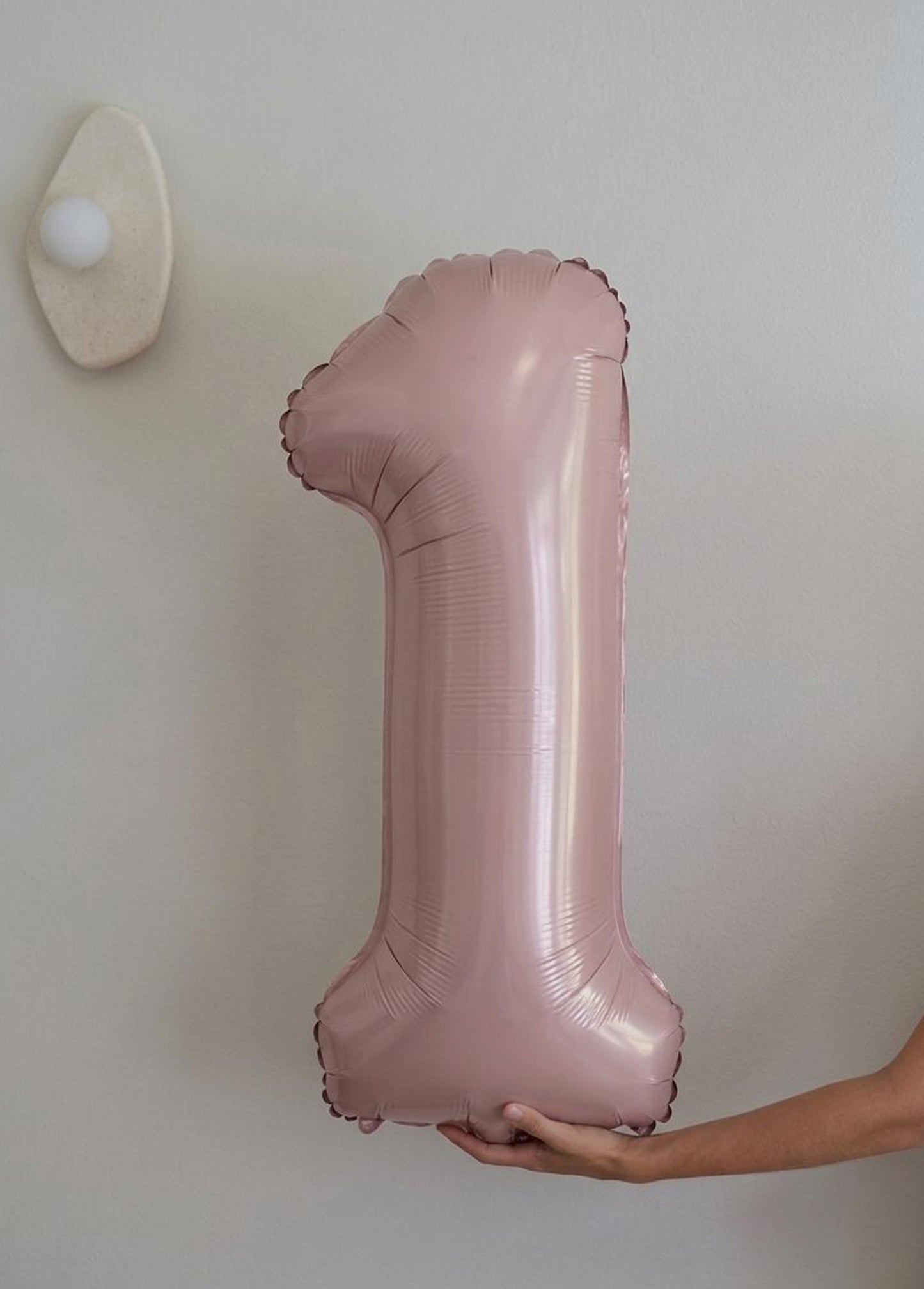Foil Number Balloons – Poppy Pink