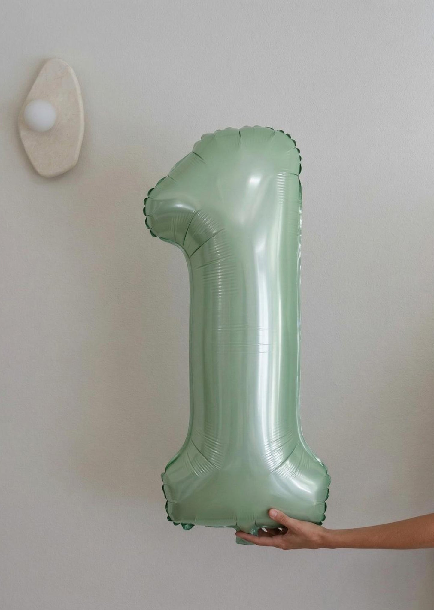 Foil Number Balloons – Sage Green