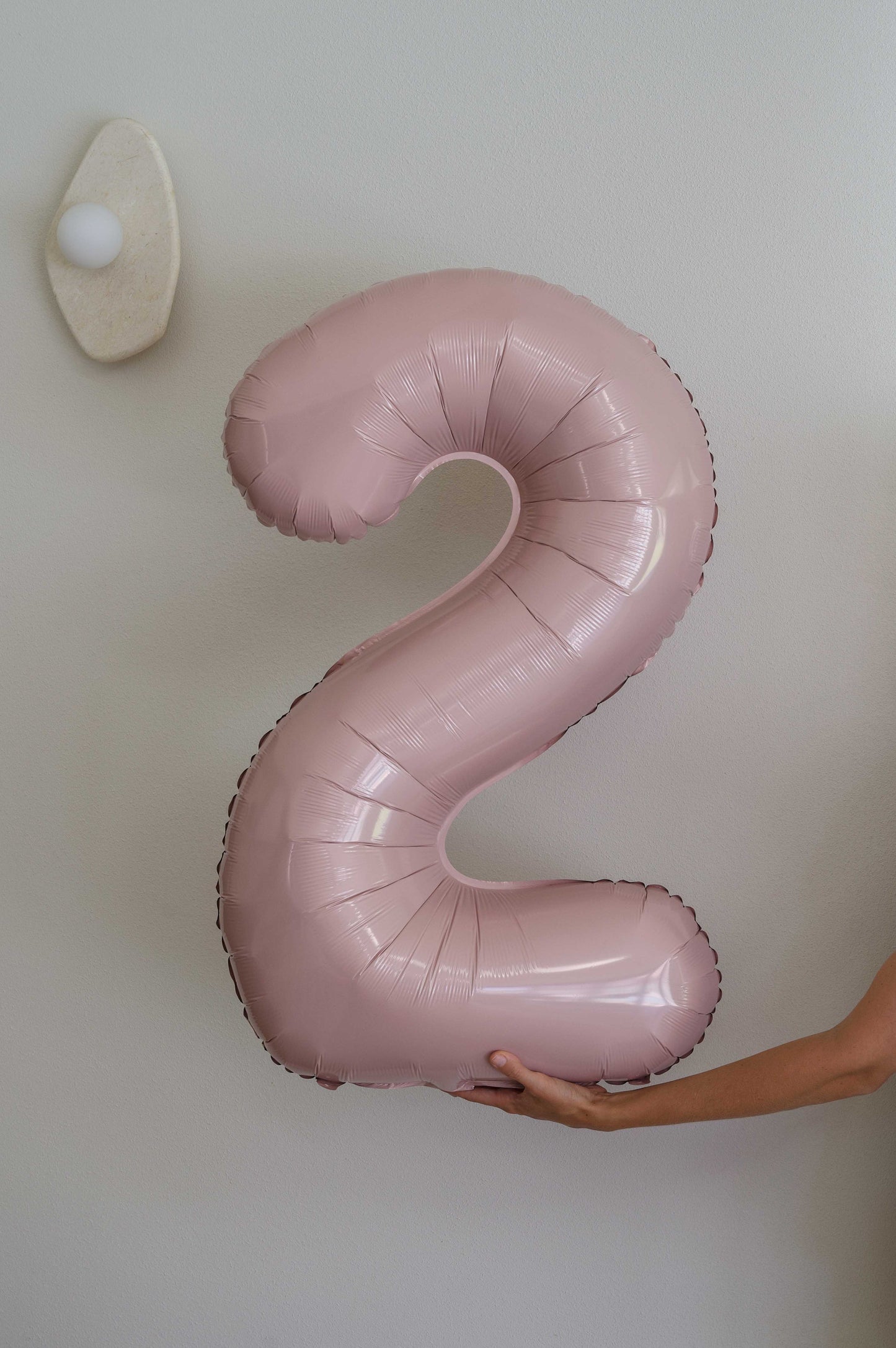 Foil Number Balloons – Poppy Pink