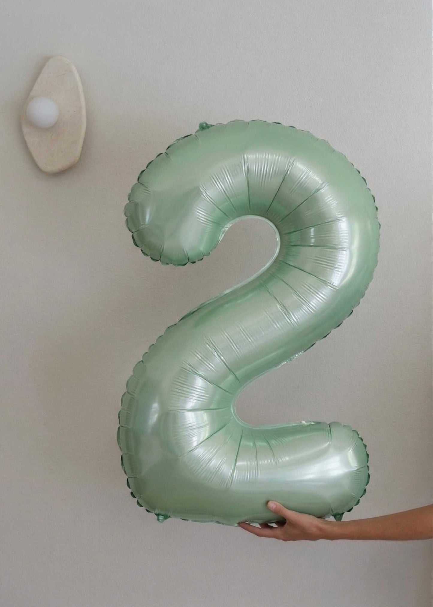 Foil Number Balloons – Sage Green