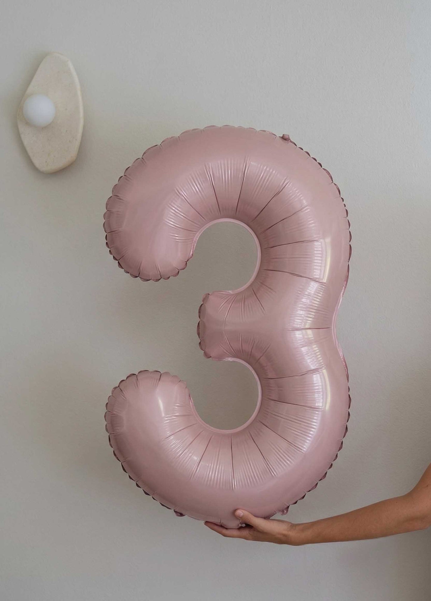Foil Number Balloons – Poppy Pink