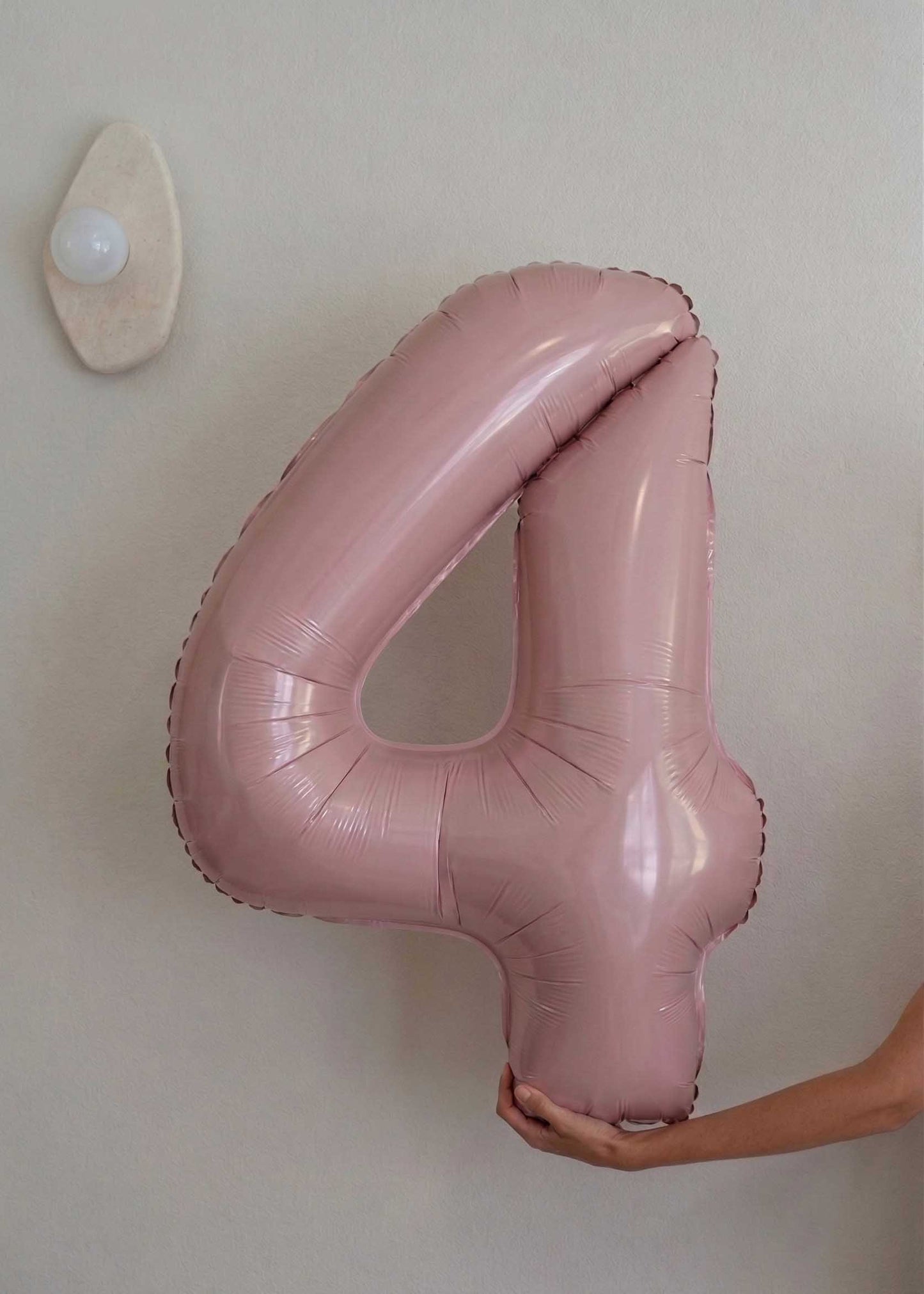 Foil Number Balloons – Poppy Pink
