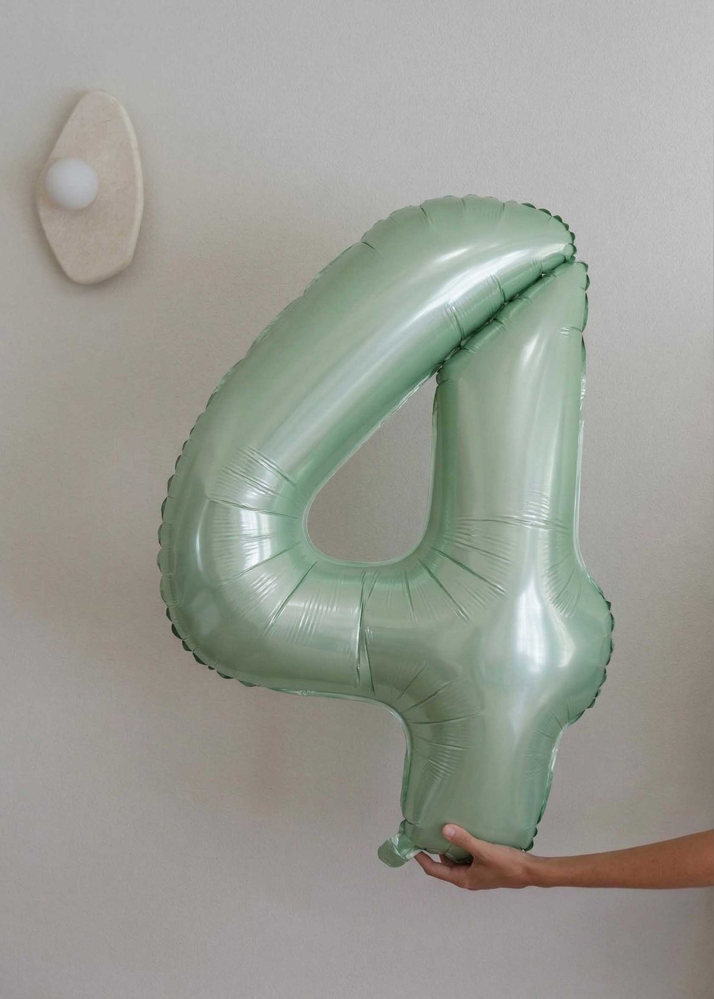 Foil Number Balloons – Sage Green