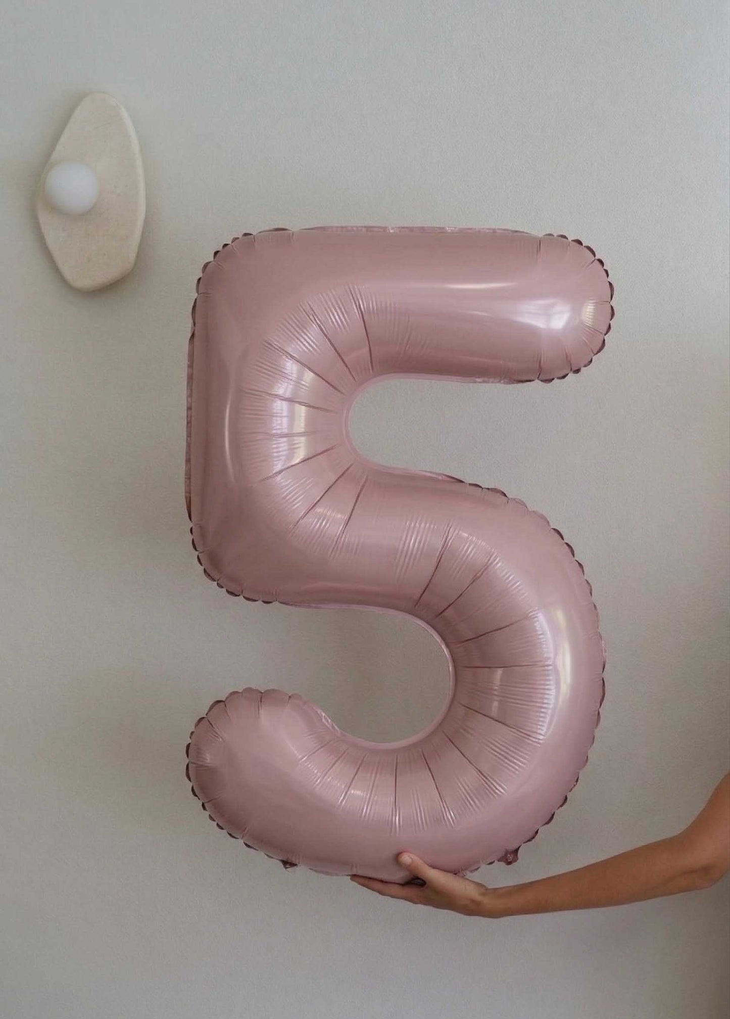 Foil Number Balloons – Poppy Pink