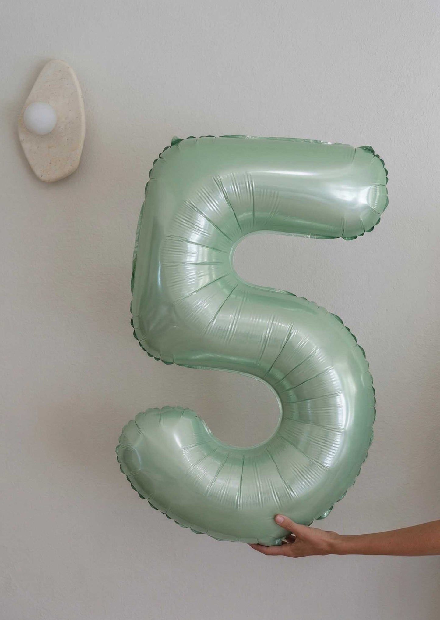 Foil Number Balloons – Sage Green