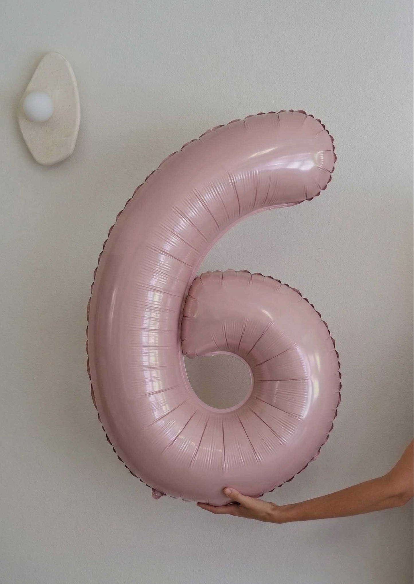 Foil Number Balloons – Poppy Pink