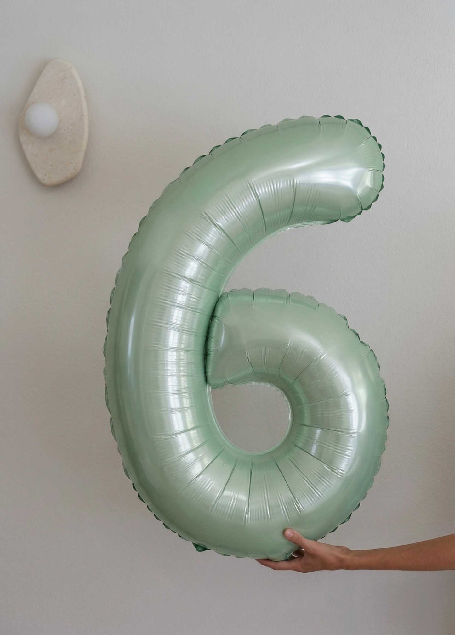 Foil Number Balloons – Sage Green