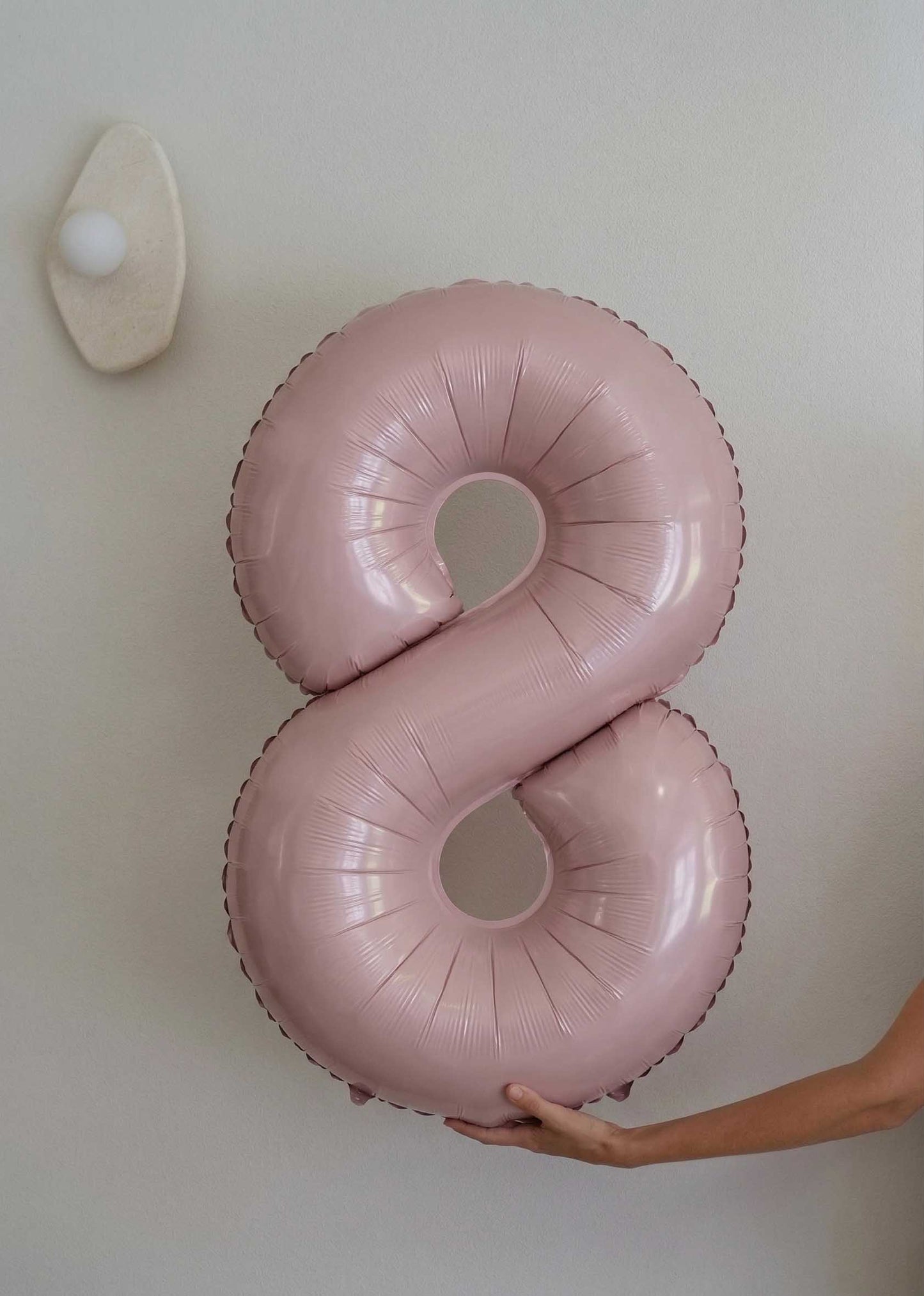 Foil Number Balloons – Poppy Pink