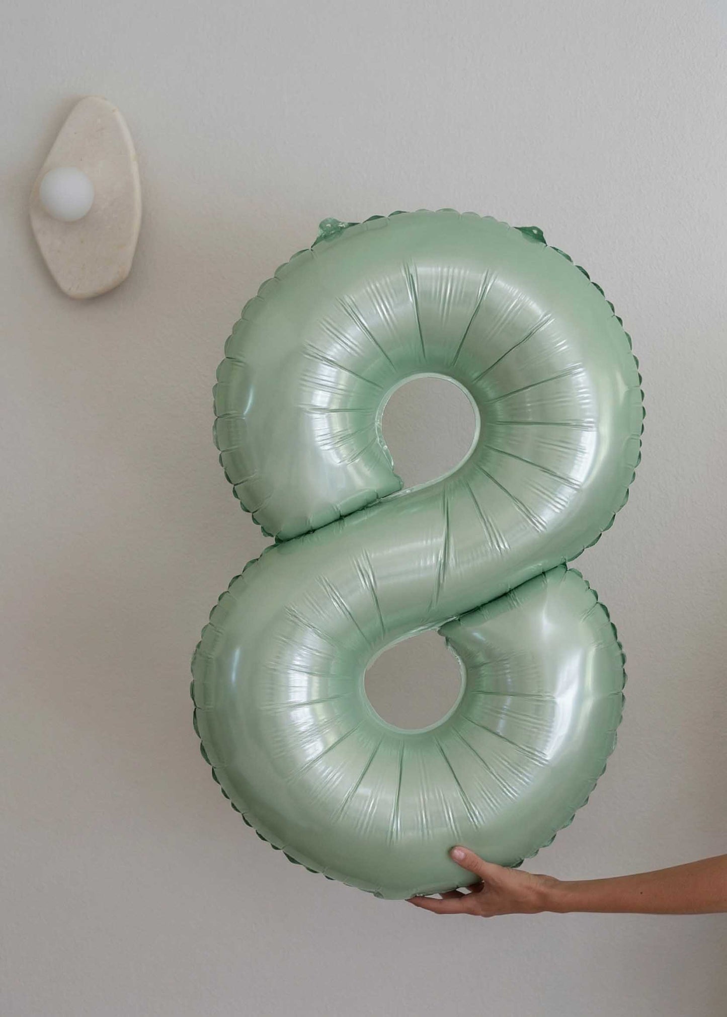 Foil Number Balloons – Sage Green